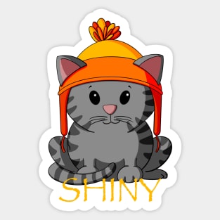 Shiny Tabby Cat Sticker